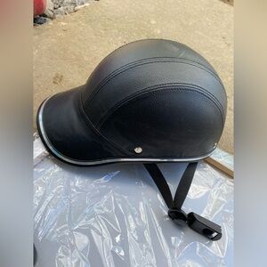 Motorcycle Bike Scooter Baseball Cap Style Half Open Face Safety Hard Helmet Hat